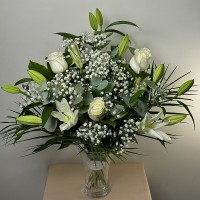 Lilies & White Roses