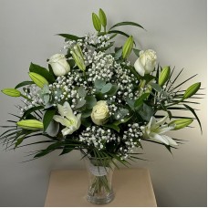 Lilies & White Roses