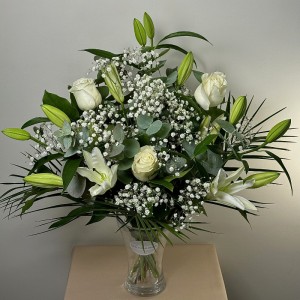 Lilies & White Roses